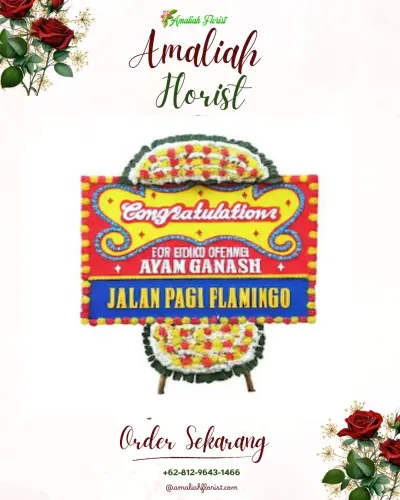 Bunga Papan Congratulation di Balai Gadang
